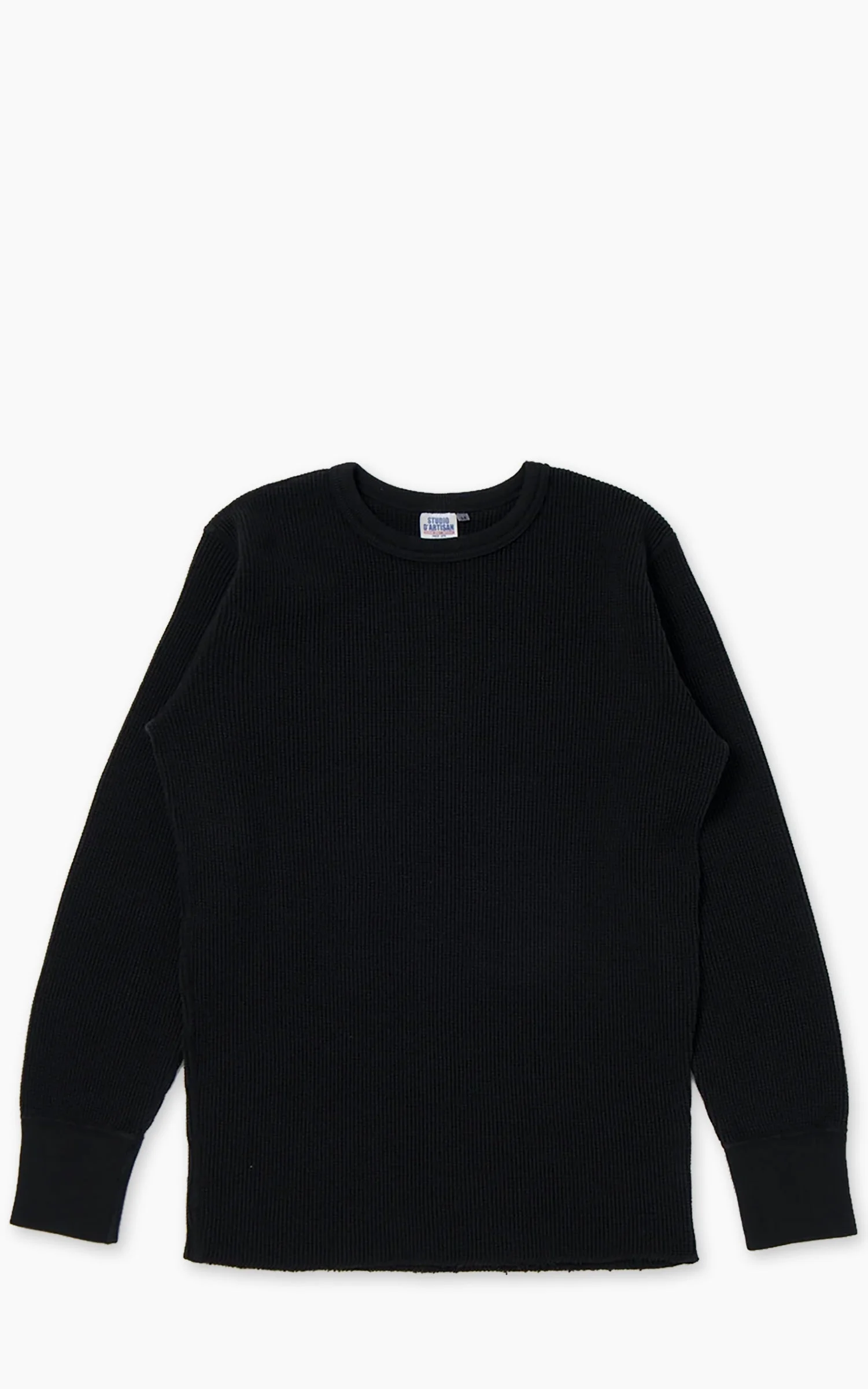 STUDIO D'ARTISAN 9936 HEAVYWEIGHT THERMAL LONGSLEEVE BLACK - 1