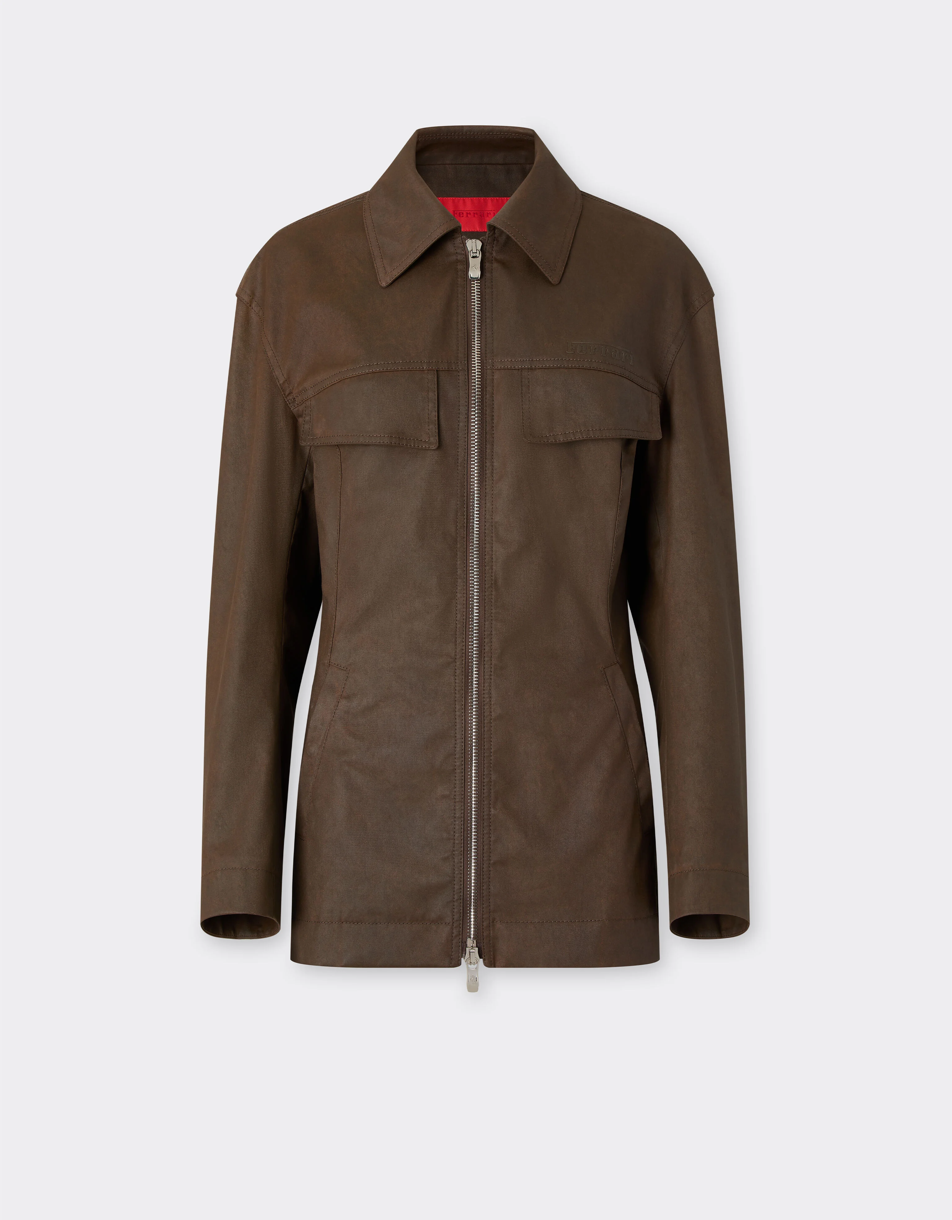 Technical gabardine jacket with a vintage effect - 1