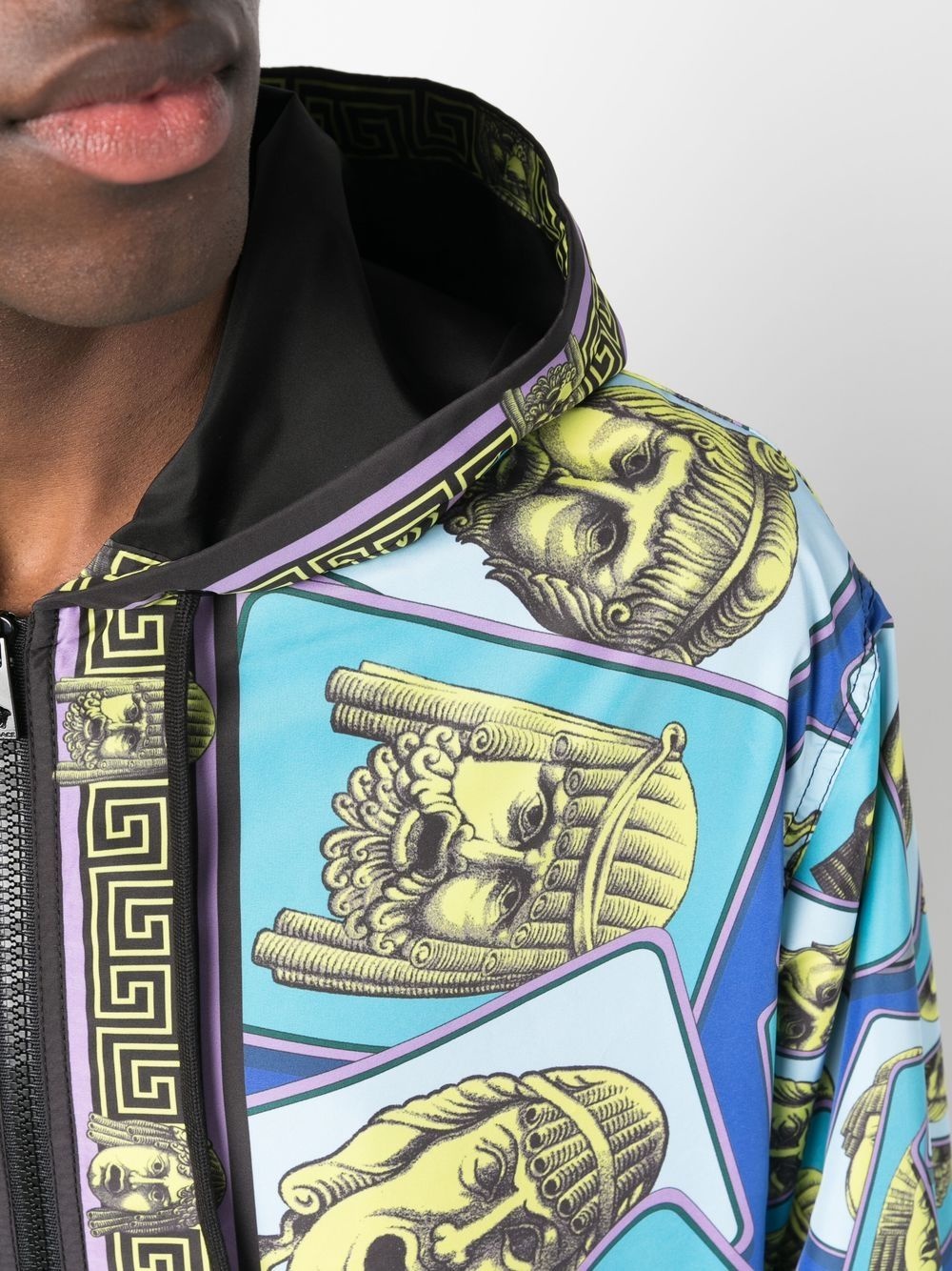 zip-up printed jacket - 5