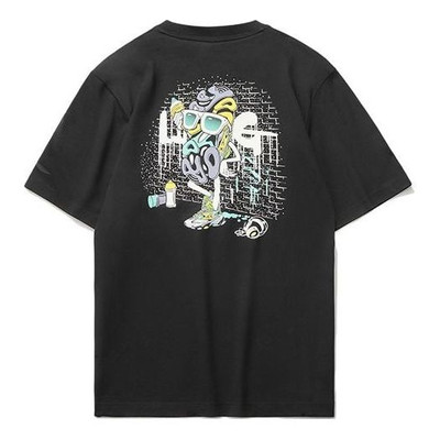Li-Ning Li-Ning Graphic Loose Fit T-shirt 'Black' AHSR406-2 outlook
