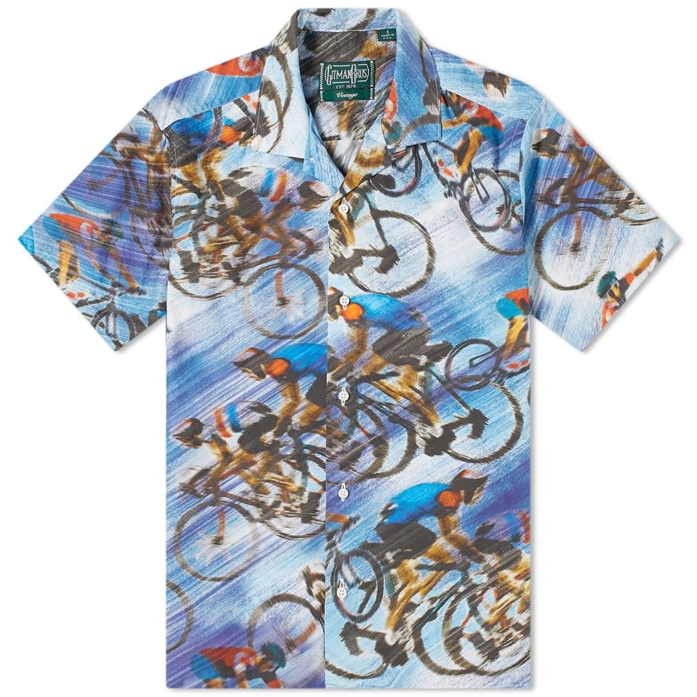 Gitman Vintage Cycle Daze Camp Collar Shirt - 1