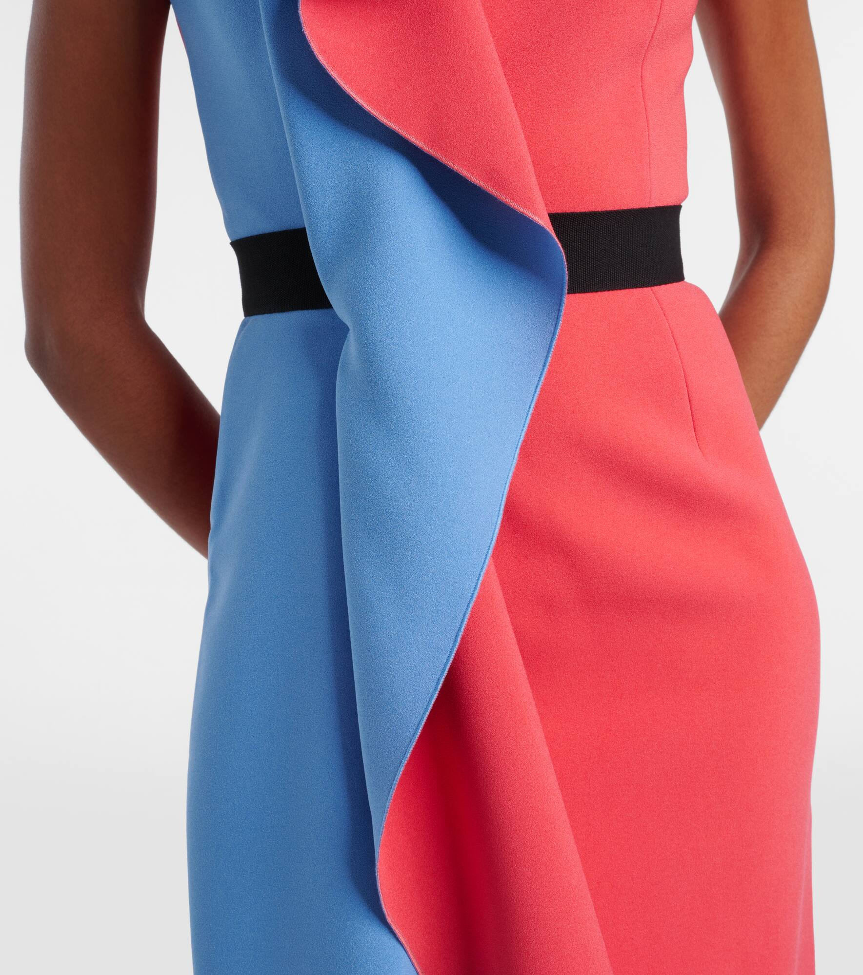 Pembrook draped crêpe cocktail dress - 5