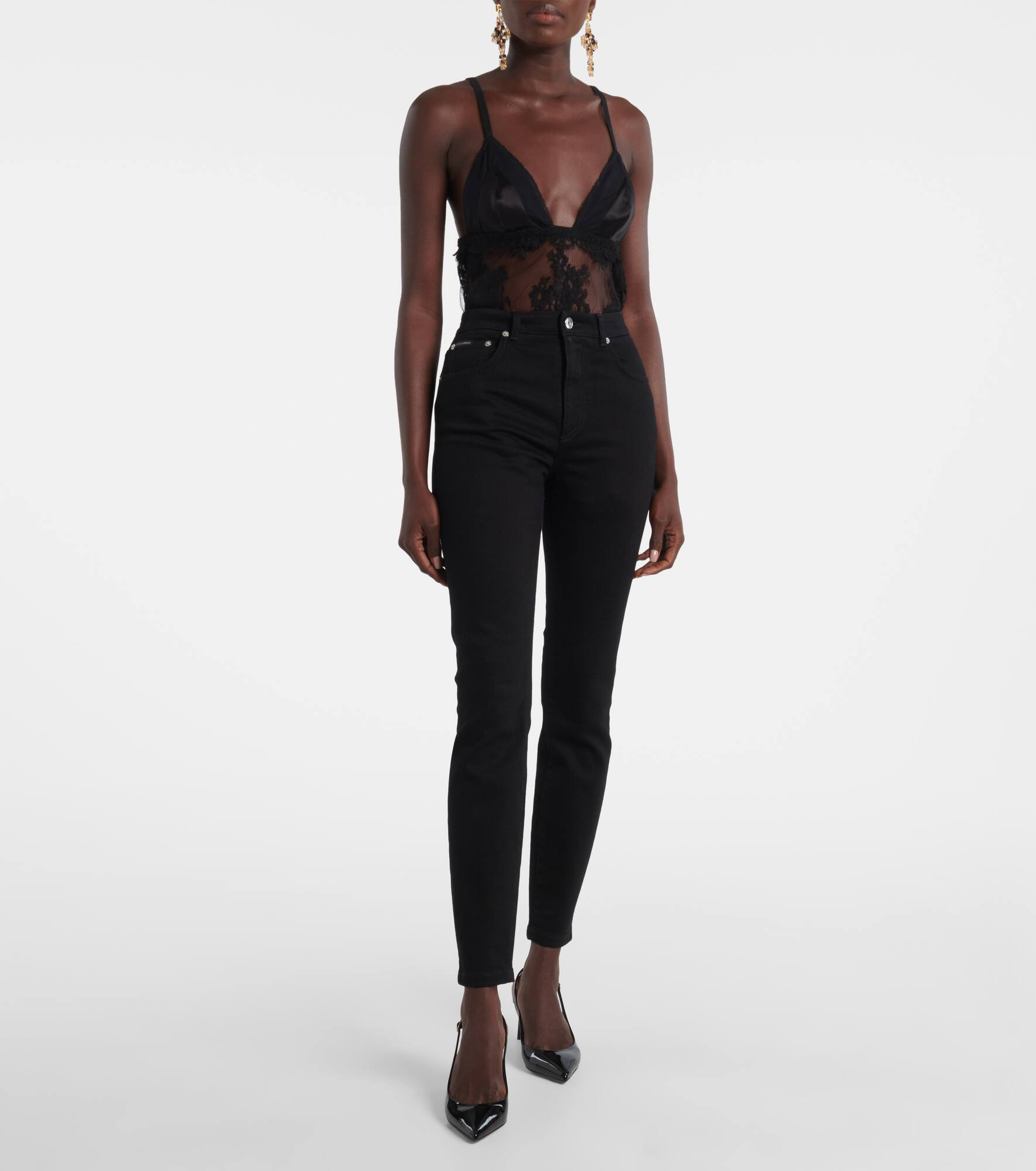 Mid-rise skinny jeans - 7