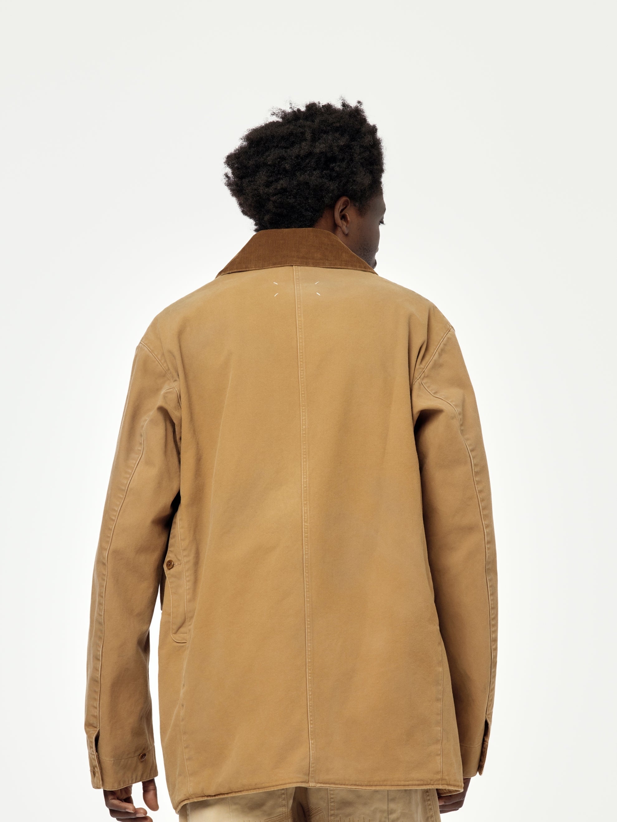CANVAS SPORTS JACKET (OCHRE) - 3