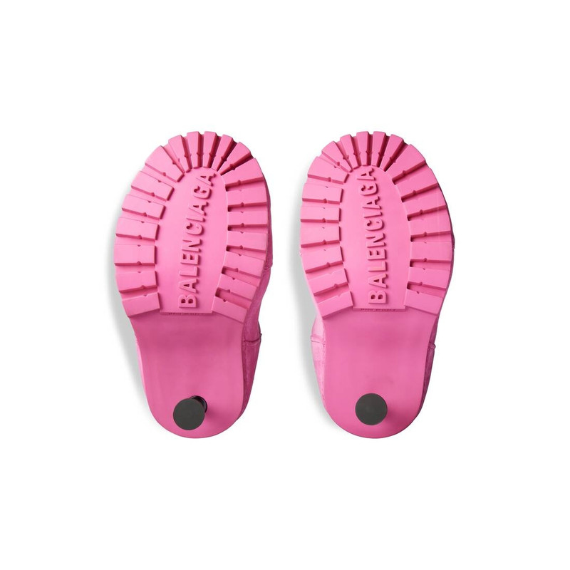 Women's Alaska Fur 90mm High Boot in Dark Pink 7