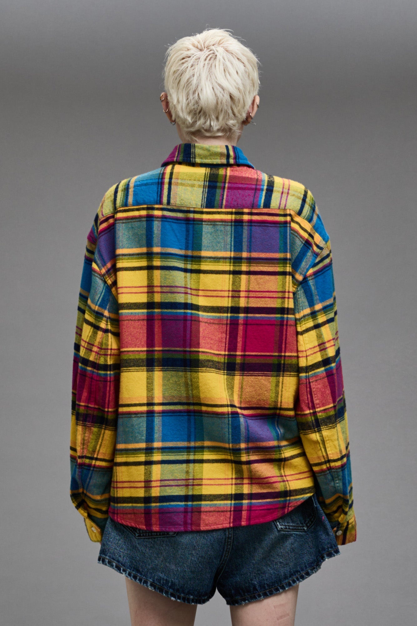 RELAXED WORKSHIRT - RAINBOW PLAID - 7