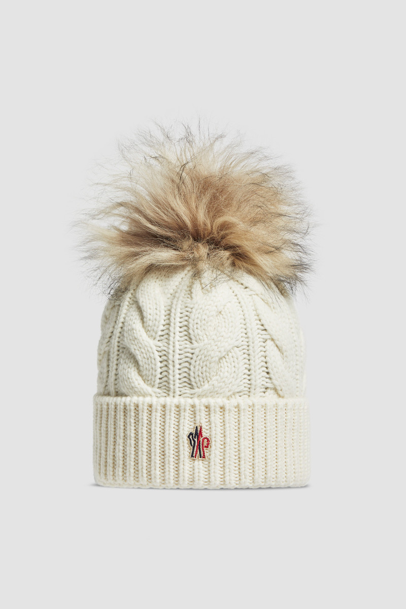 Wool & Cashmere Beanie With Pom Pom 1