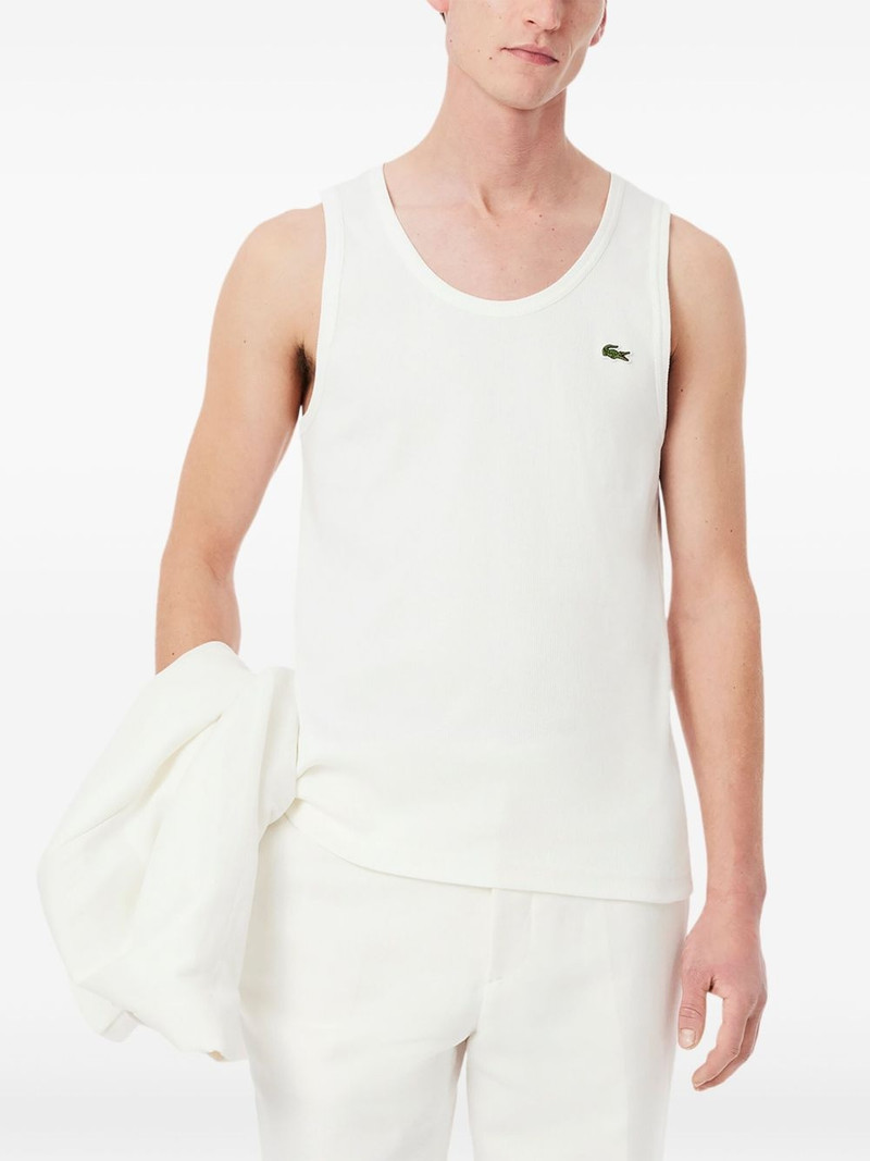 LACOSTE logo-embroidered tank top outlook