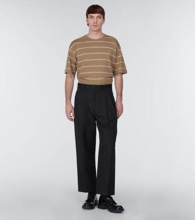 Comme des Garçons Homme Striped cotton T-shirt outlook