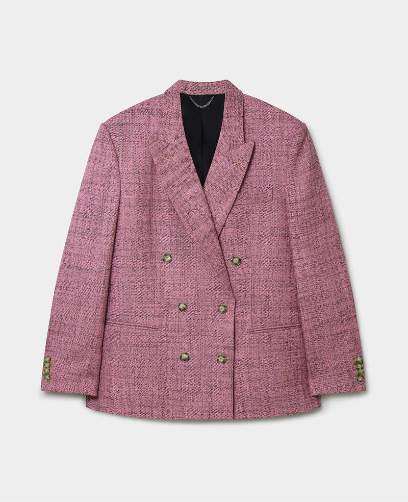 Wool Mouline Oversized Double-Breasted Blazer 1