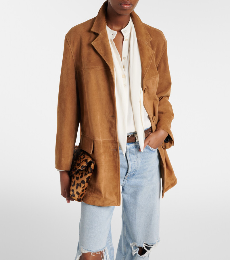 NOUR HAMMOUR Voltia suede jacket outlook