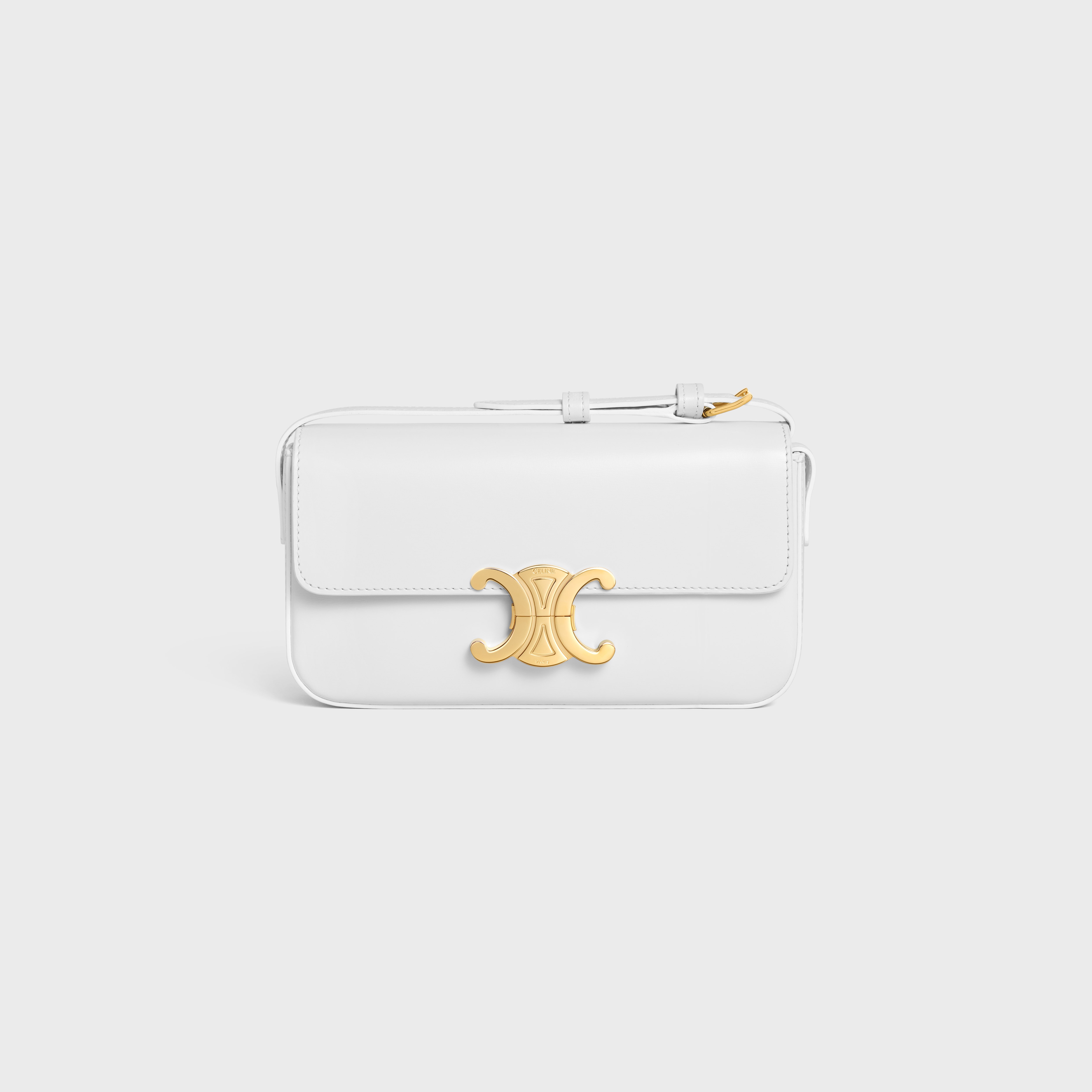 CELINE Shoulder Bag Triomphe in shiny calfskin | REVERSIBLE