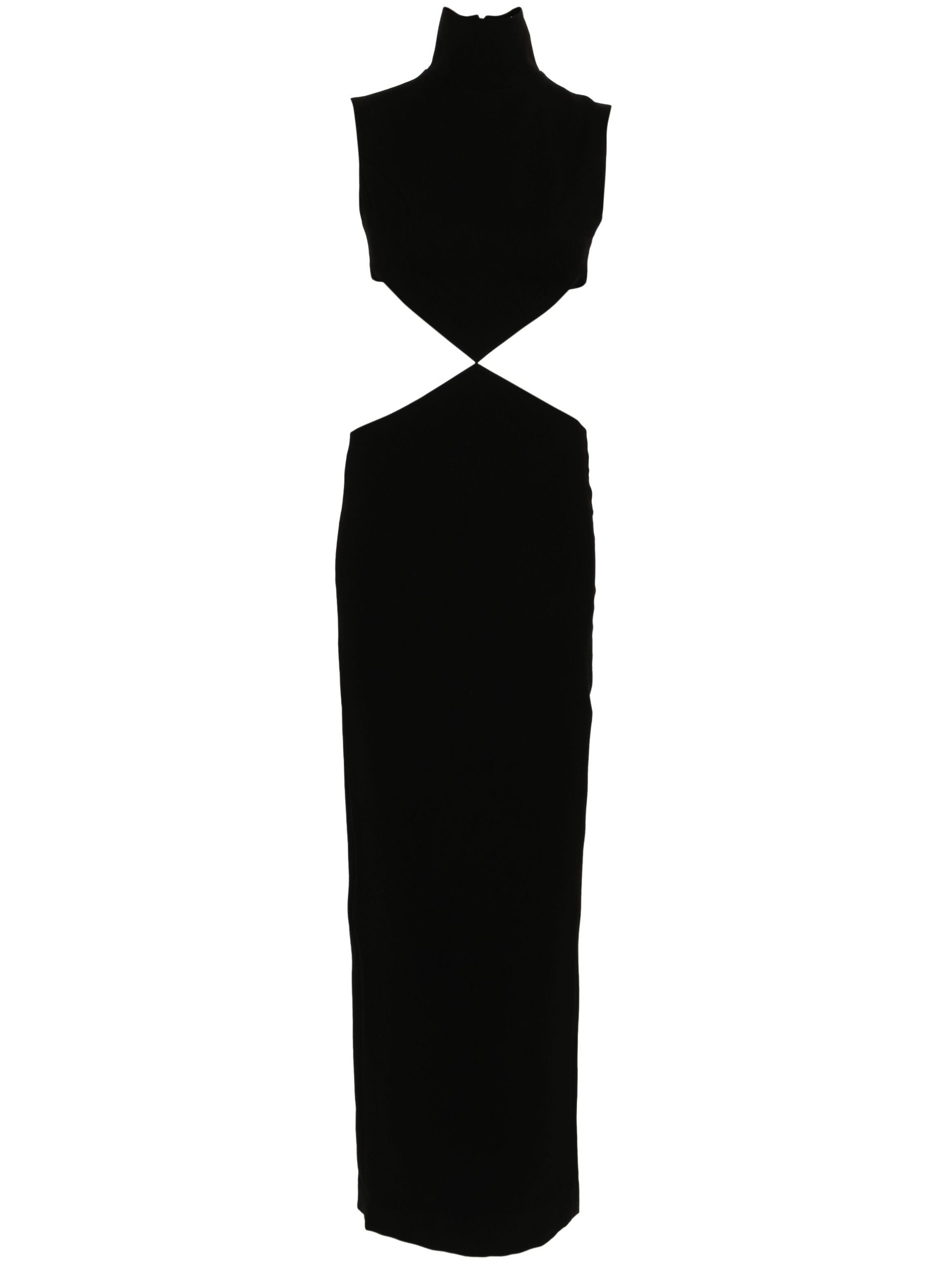 black cut-out maxi dress - 1