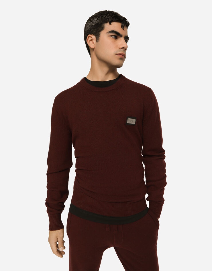 Wool and cashmere round-neck sweater - 4