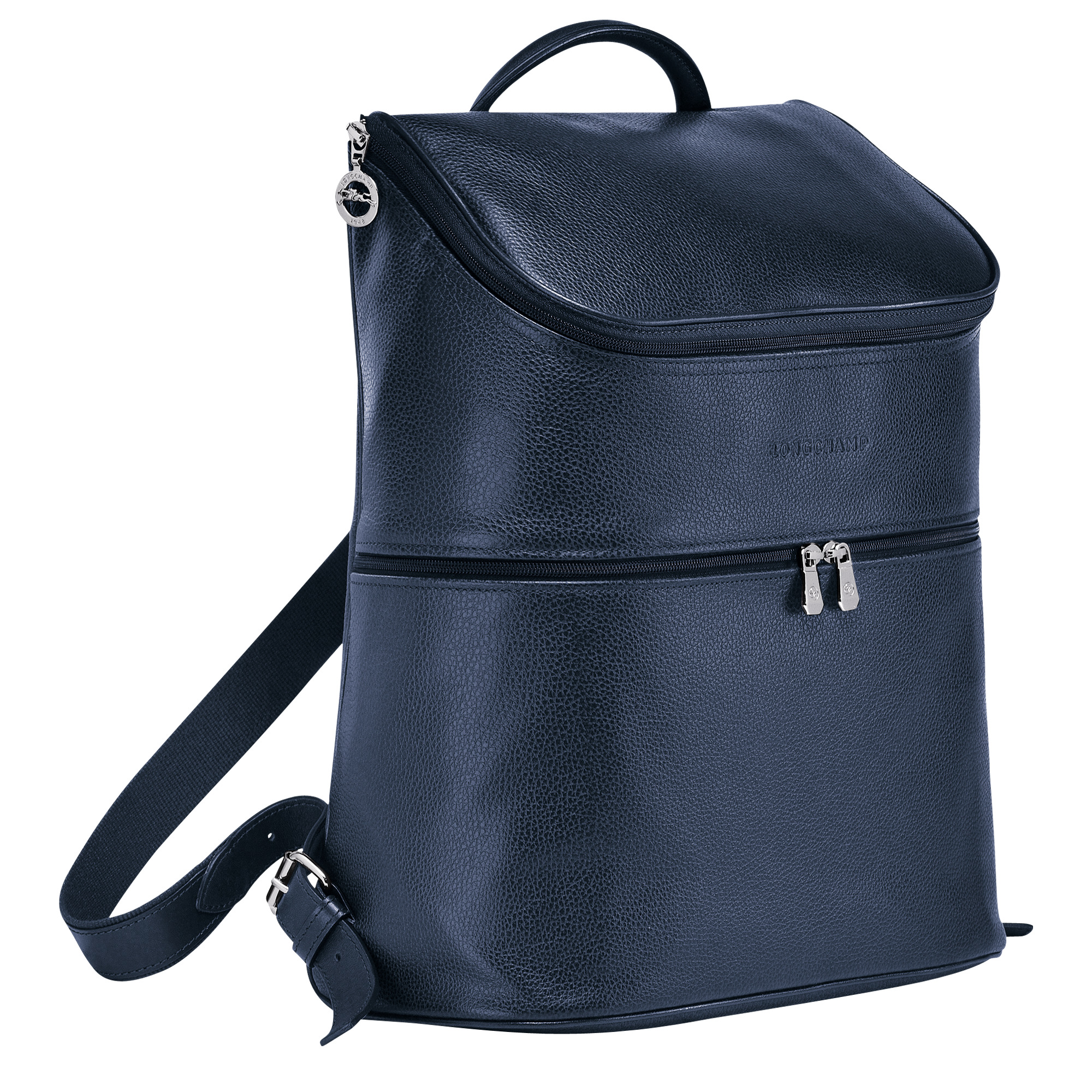 Le Foulonné Backpack Navy - Leather - 3