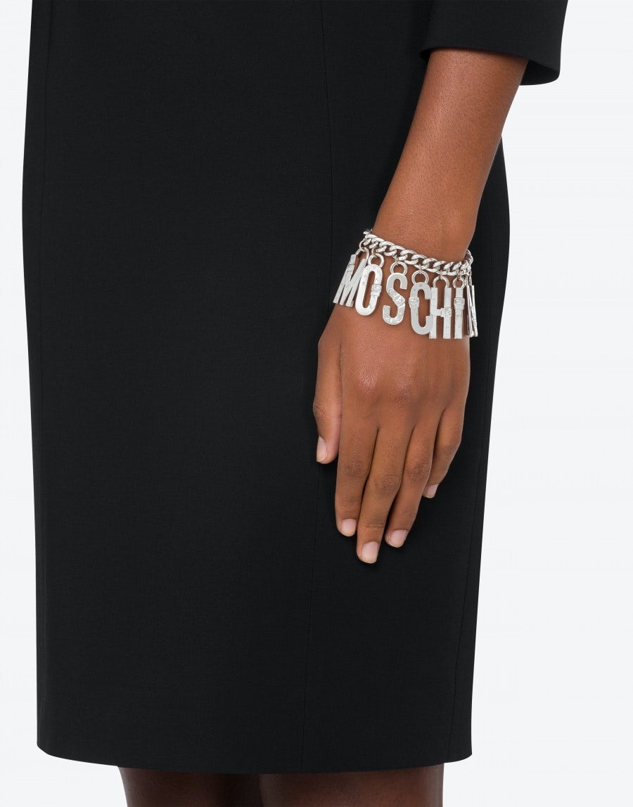 MOSCHINO BRACELET WITH BUCKLE & LETTERING - 4
