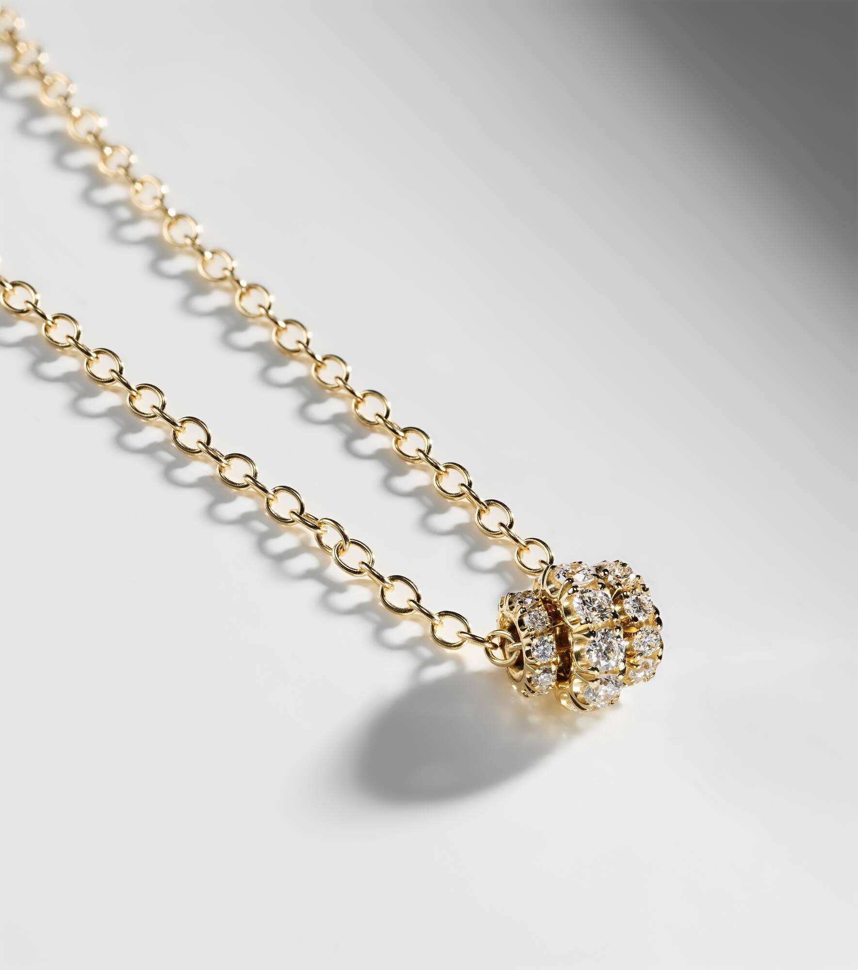 Vesta 18kt gold chain necklace with diamonds - 5