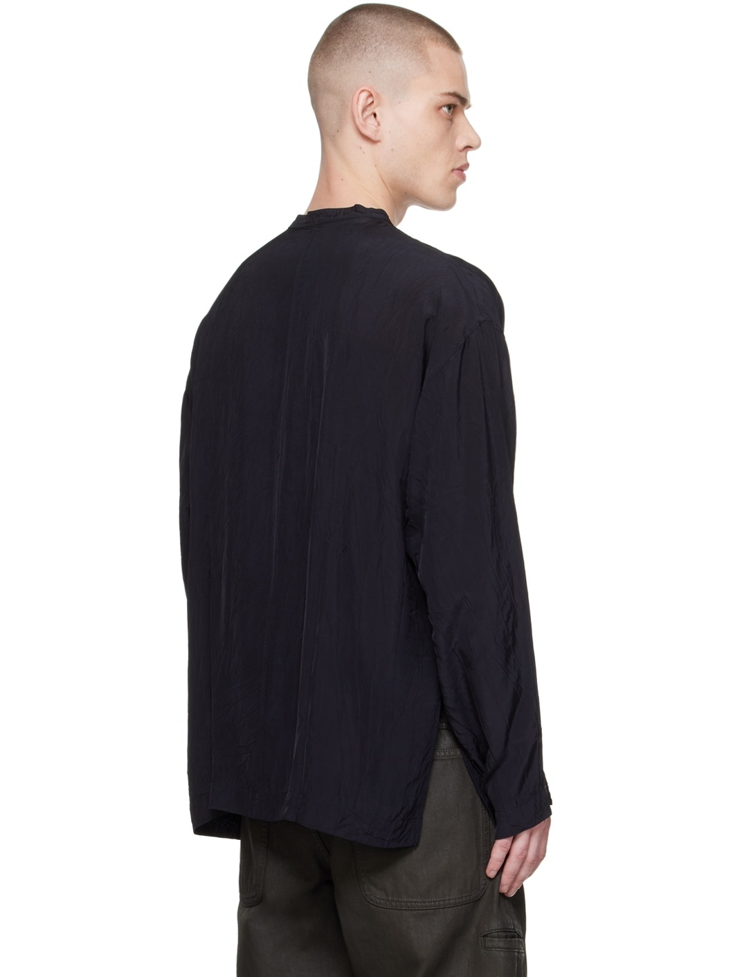 Navy Boxy Shirt - 3