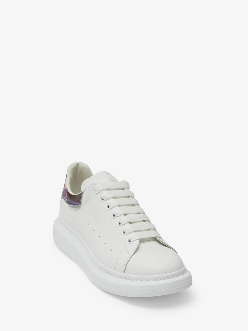 Alexander McQueen Men's Oversized Sneaker in White/multicolor outlook