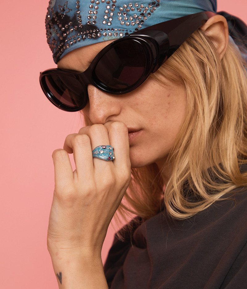 Collina Strada GLITTER SKY STACKED RING outlook