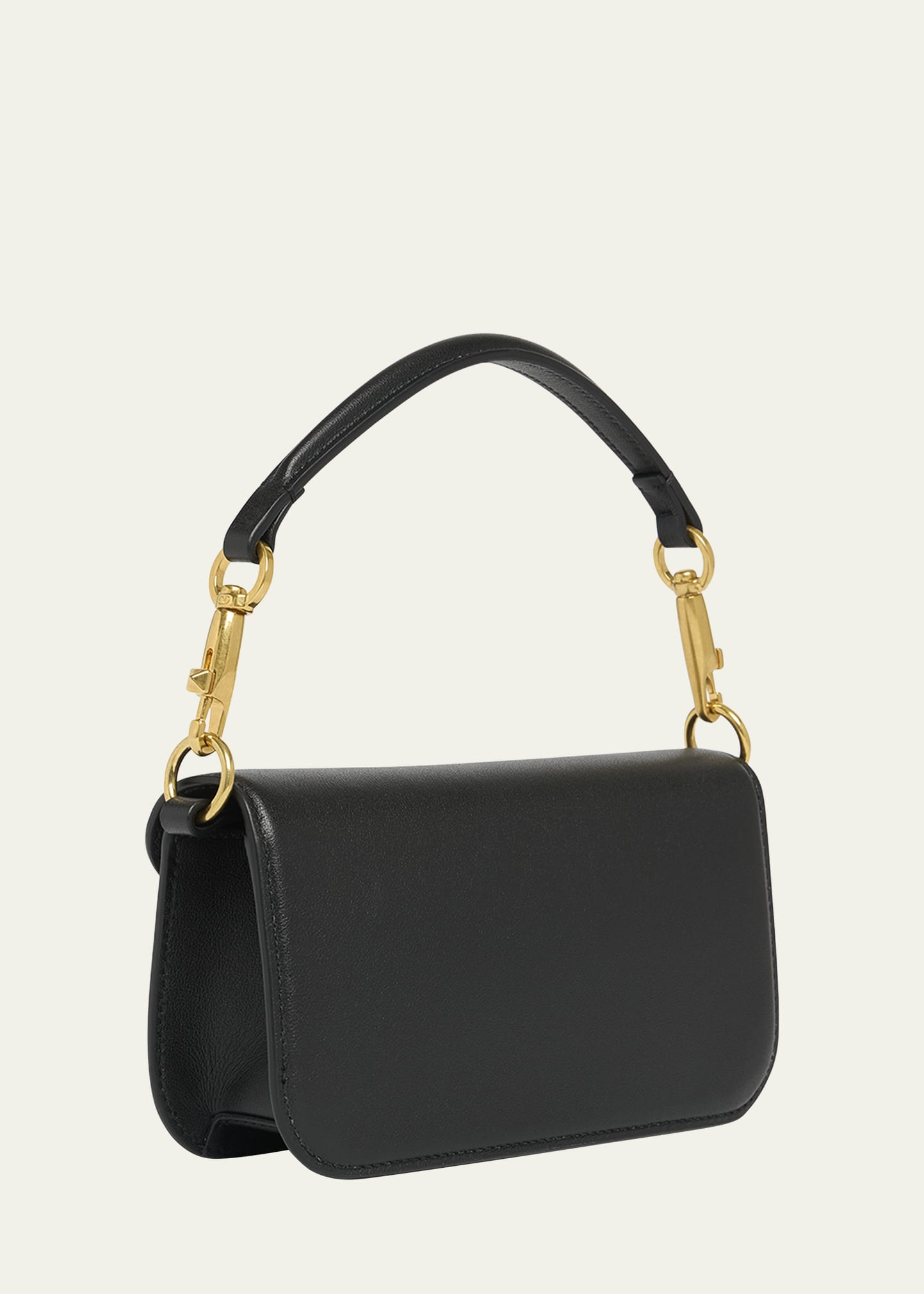 Loco Studded VLOGO Small Leather Shoulder Bag - 3