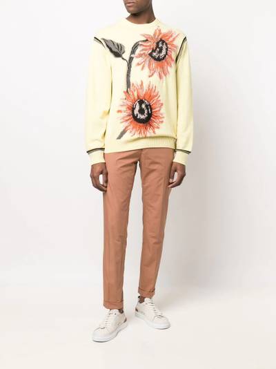 Paul Smith sunflower-motif cotton-blend jumper outlook