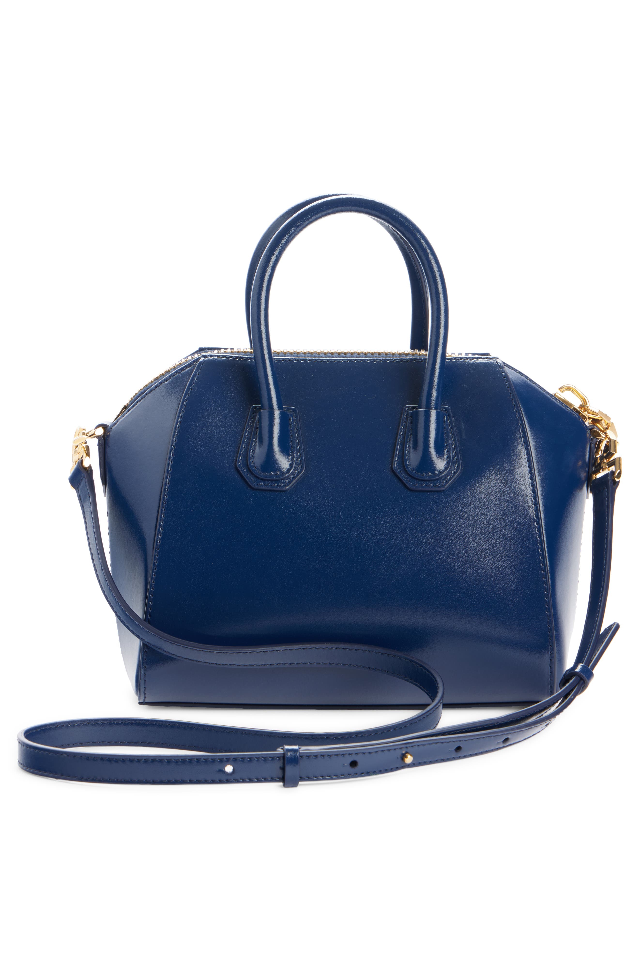 Givenchy Mini Antigona Leather Satchel in 410-Navy at Nordstrom - 3