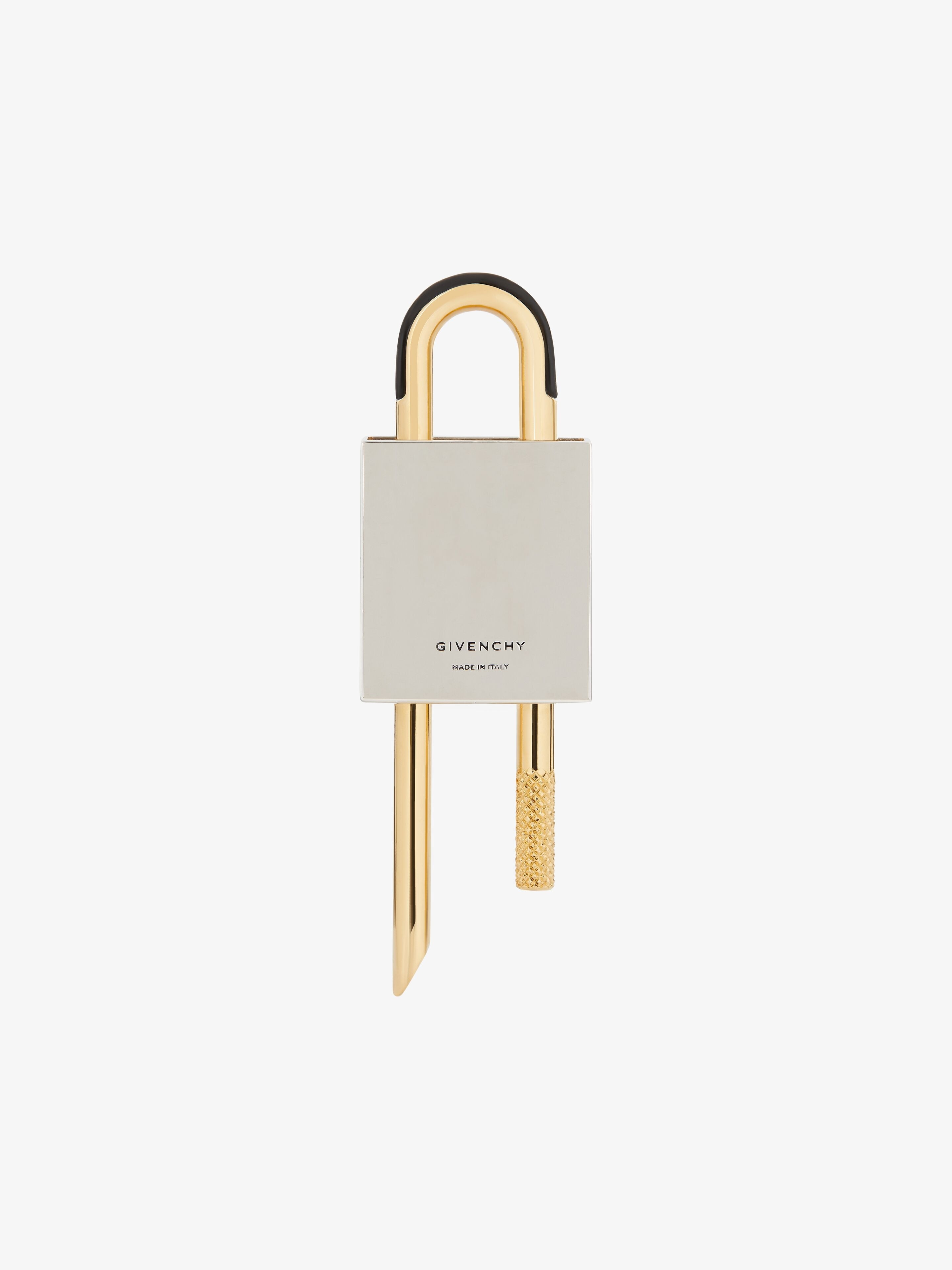 SMALL 4G PADLOCK IN TWO TONE METAL - 2