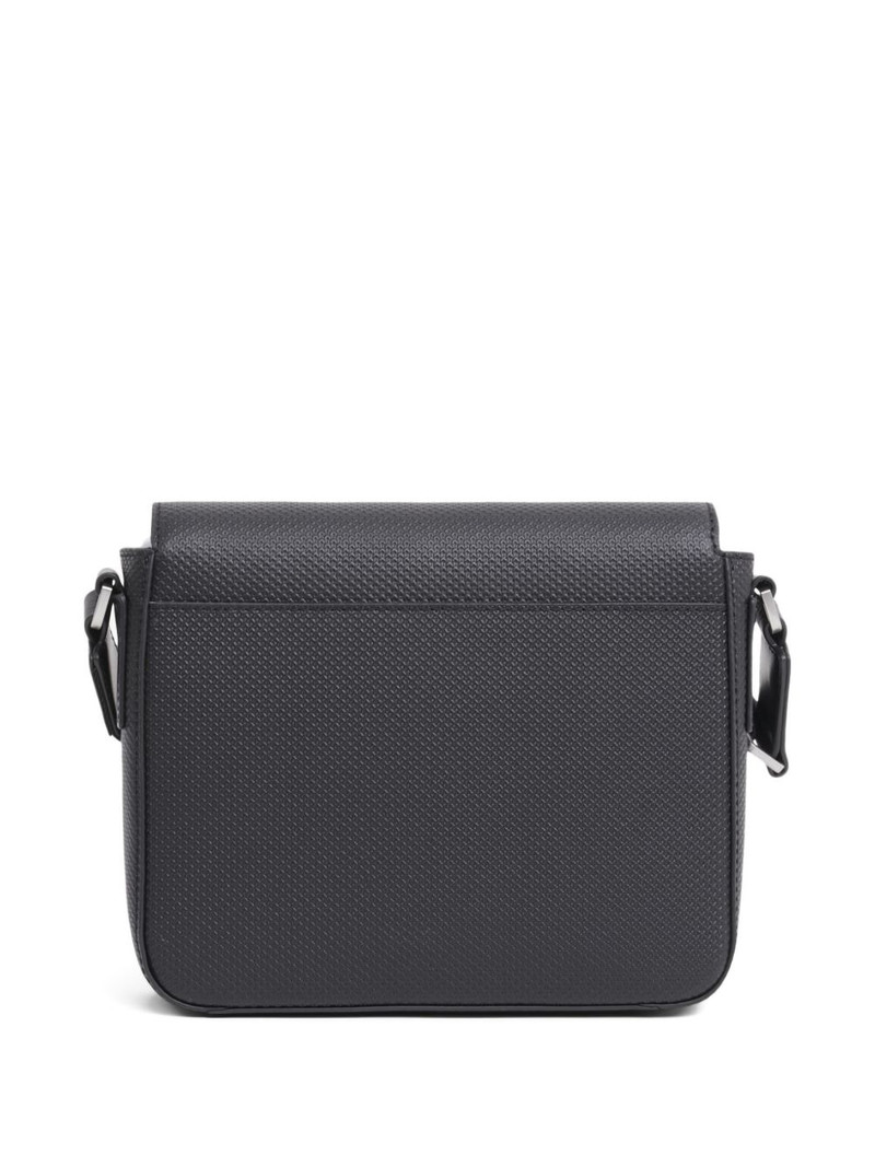 LACOSTE Chantaco logo-embossed messenger bag outlook