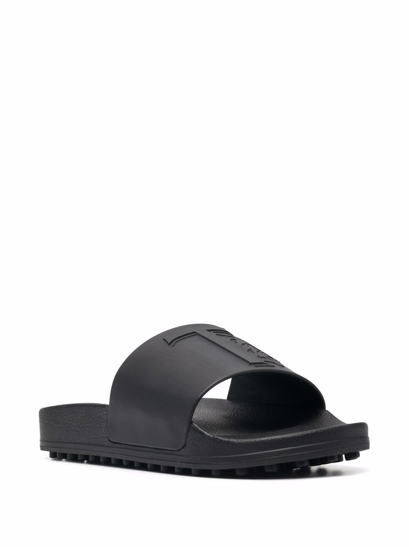 Tod's 로고 돋을새김한 sliders outlook
