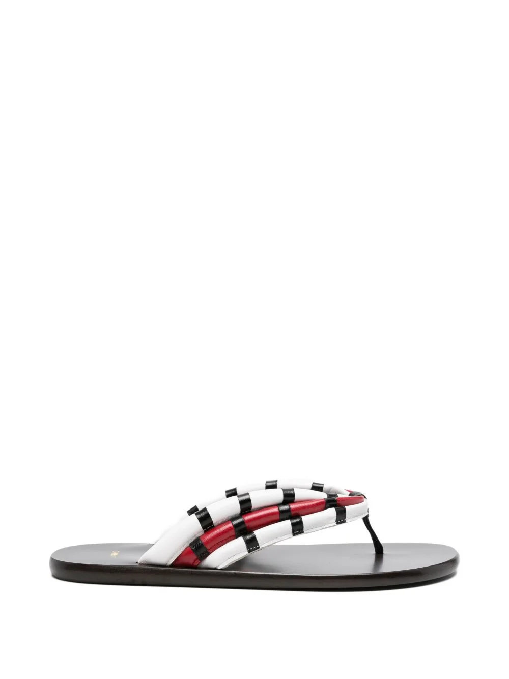striped-strap sandals - 1