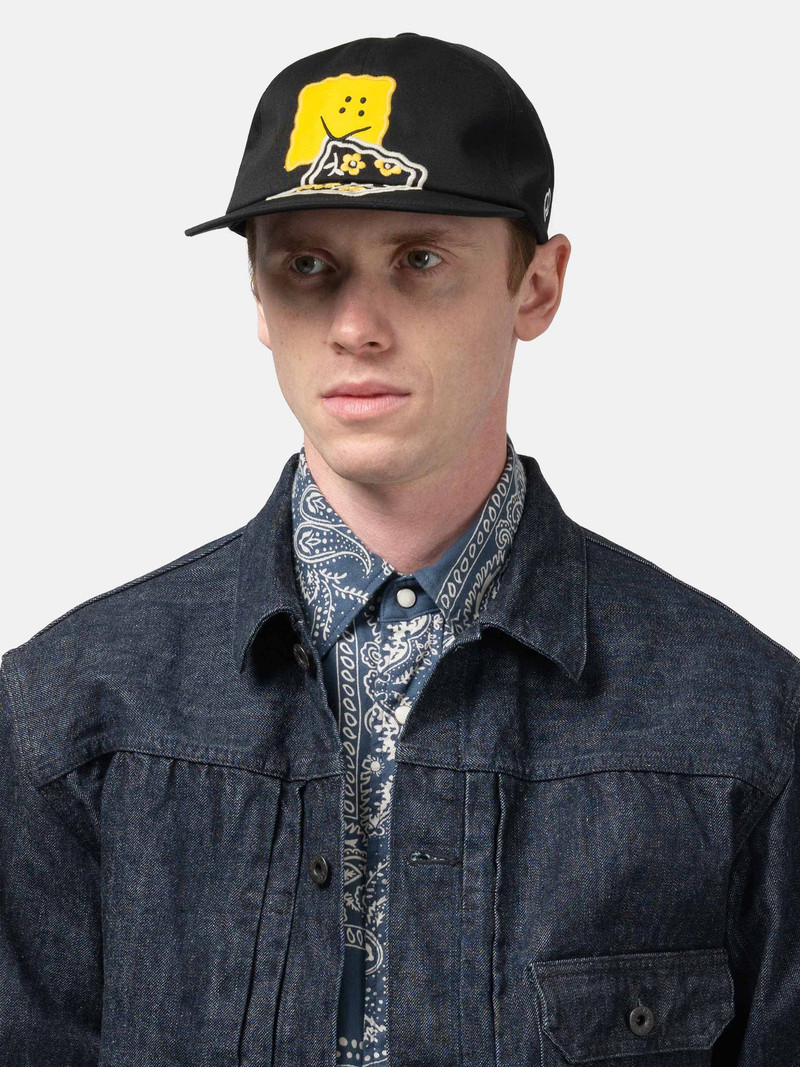 Kapital Chino Baseball Cap (PECKISH RAINBOWY) Black outlook