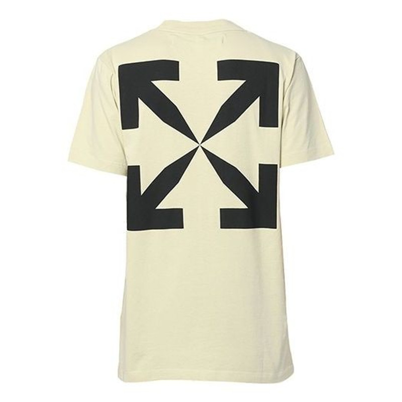 Off-White Men's Off-White C/O VIRGIL ABLOH Arrow Short Sleeve Version Creamy White T-Shirt OMAA027S20185015611 outlook