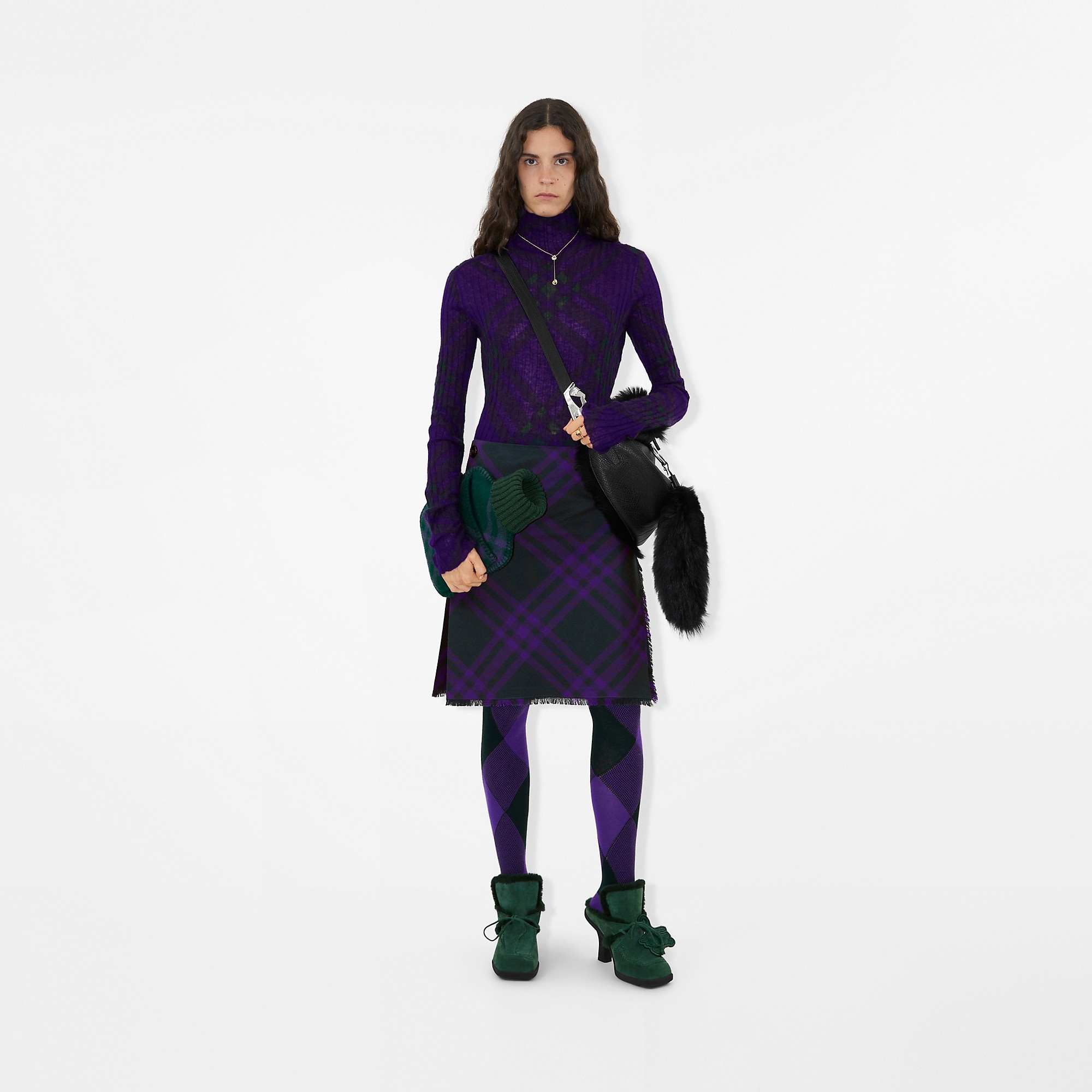 Argyle Wool Blend Tights - 5