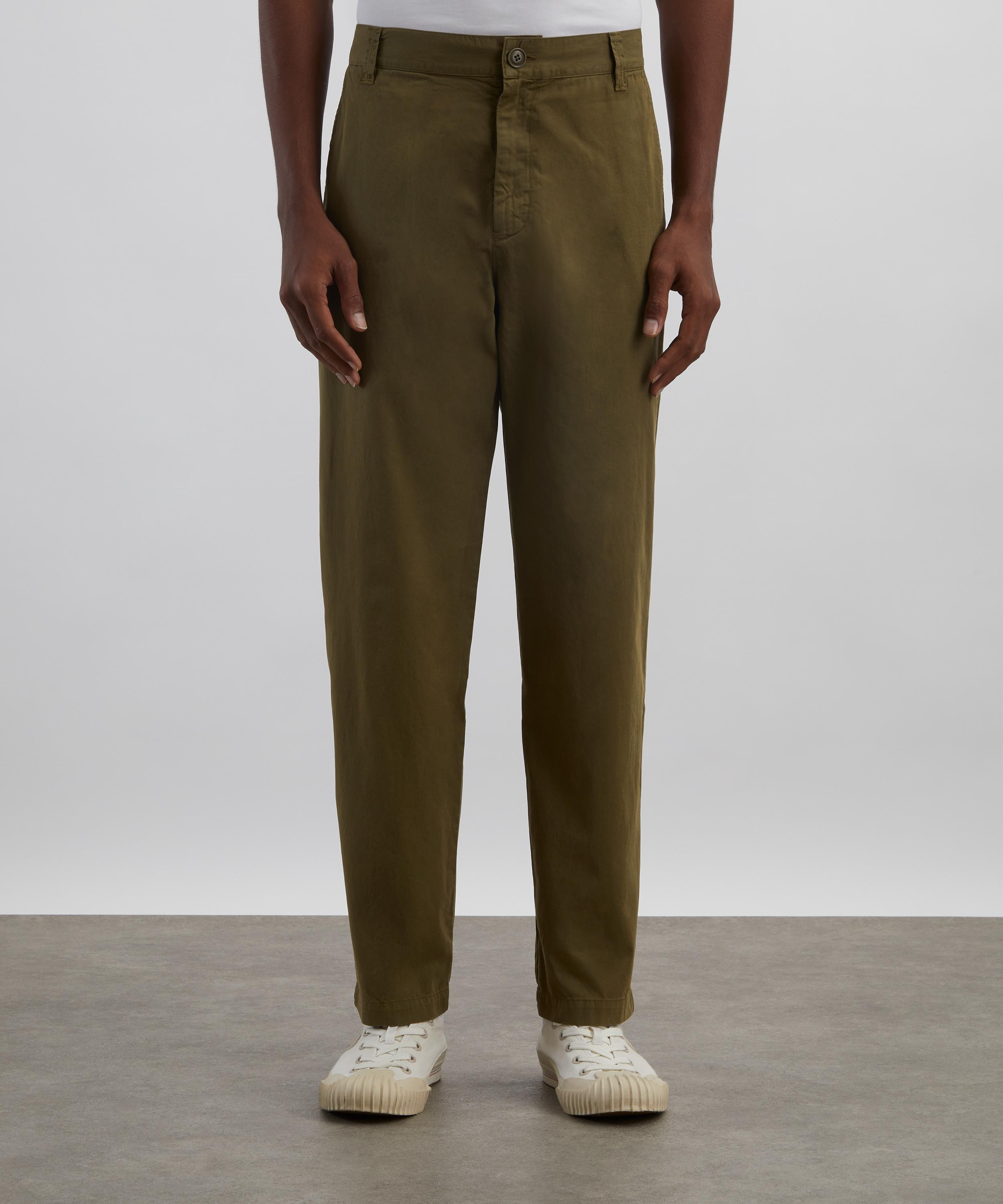 Sage Green Lawrence Cotton Chinos - 3