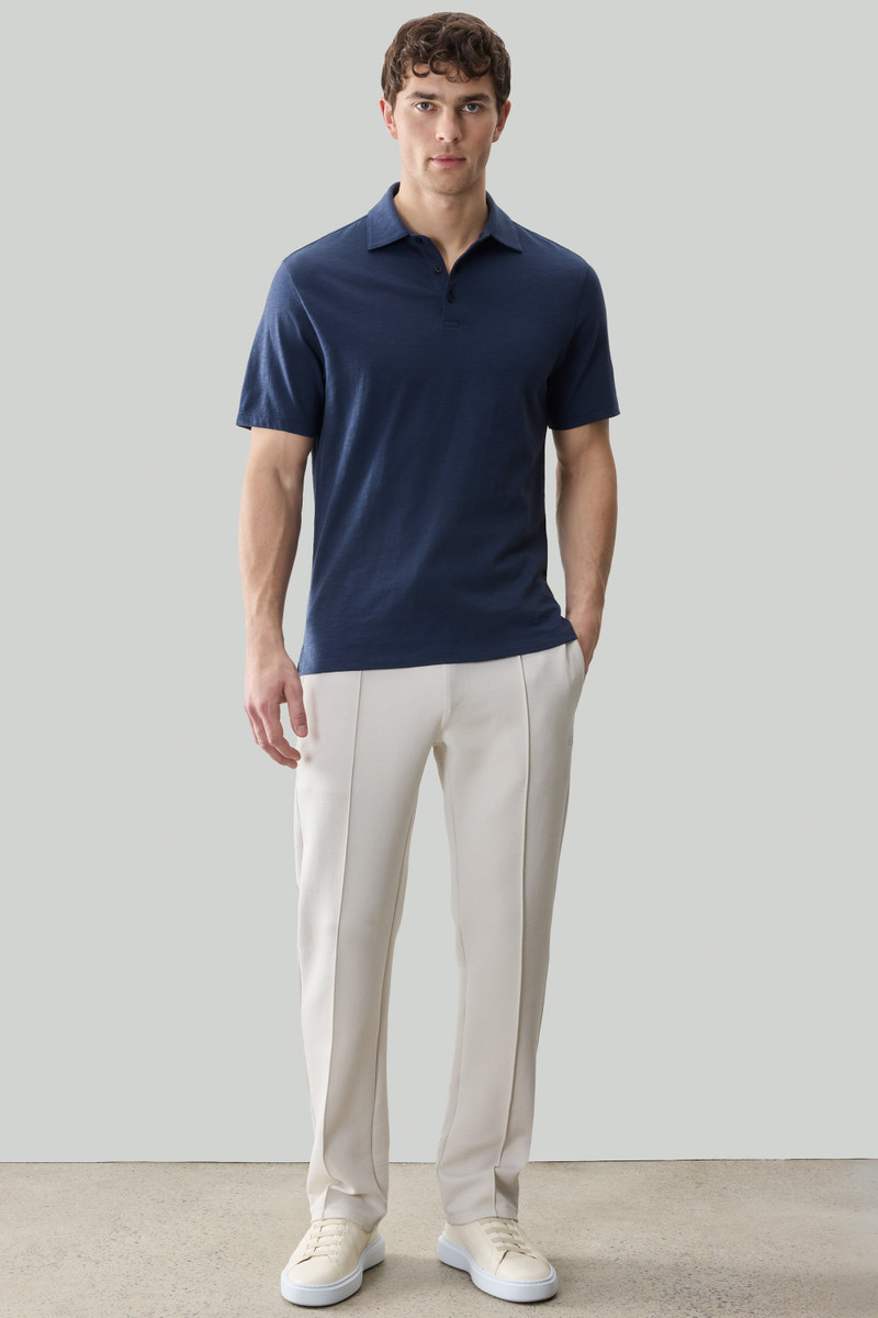 ROBERT BARAKETT Brightwood Short Sleeve Slub Polo outlook