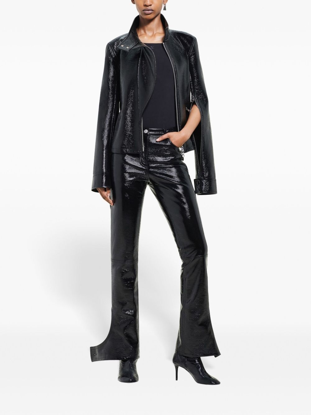 Reversed Vinyl trousers - 2
