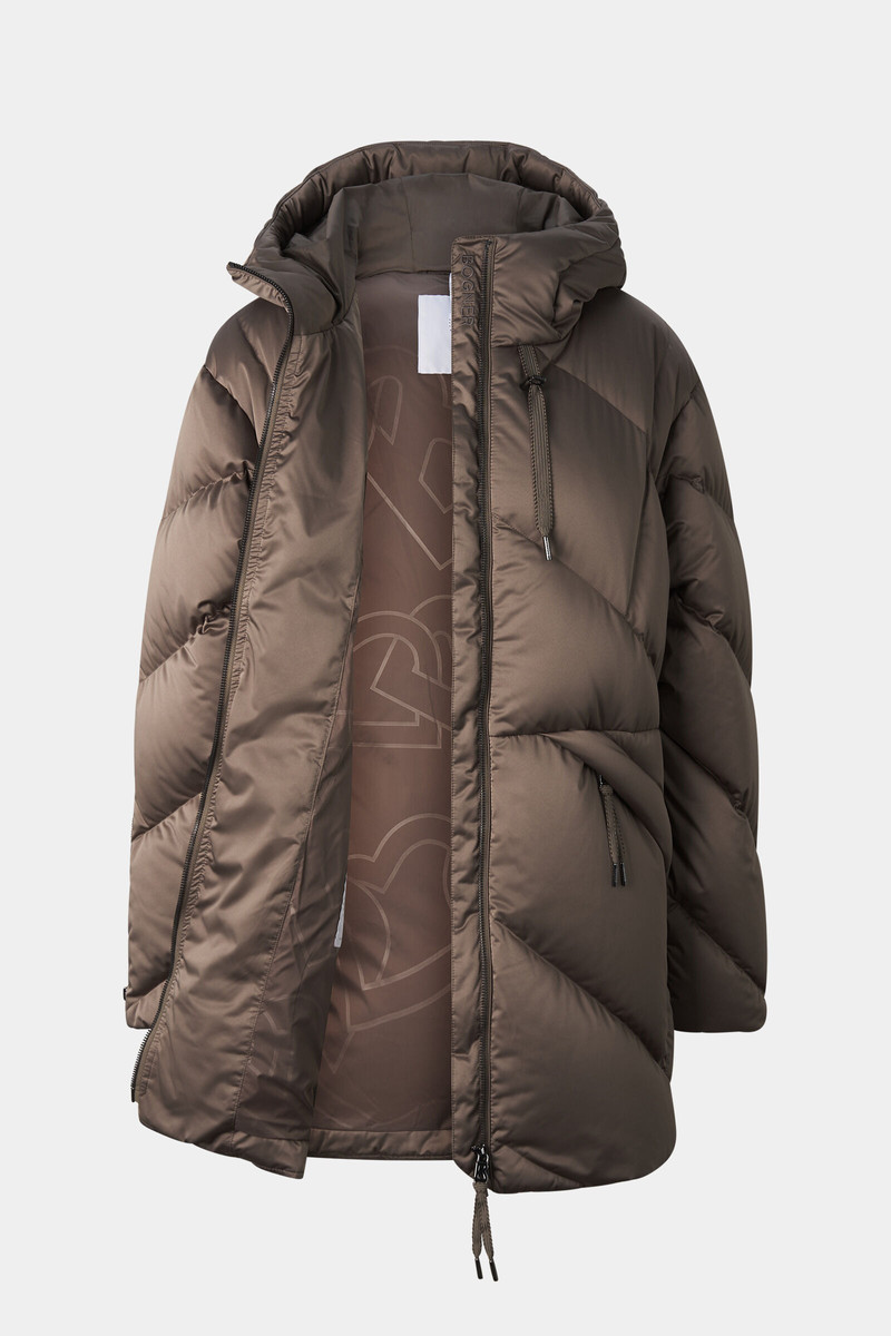 Glenda Down Parka in Gray-brown 2
