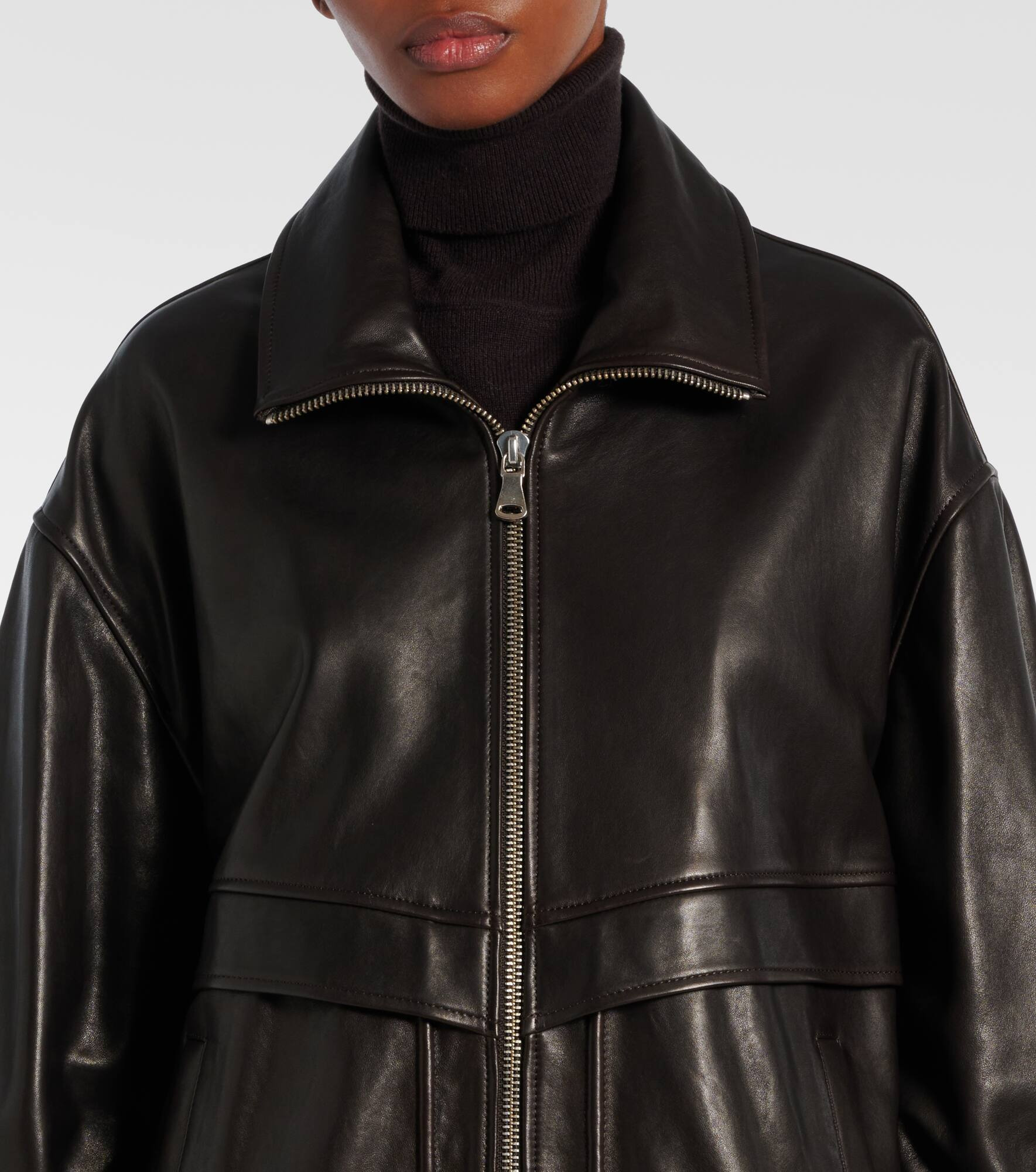 Beck leather bomber jacket - 6