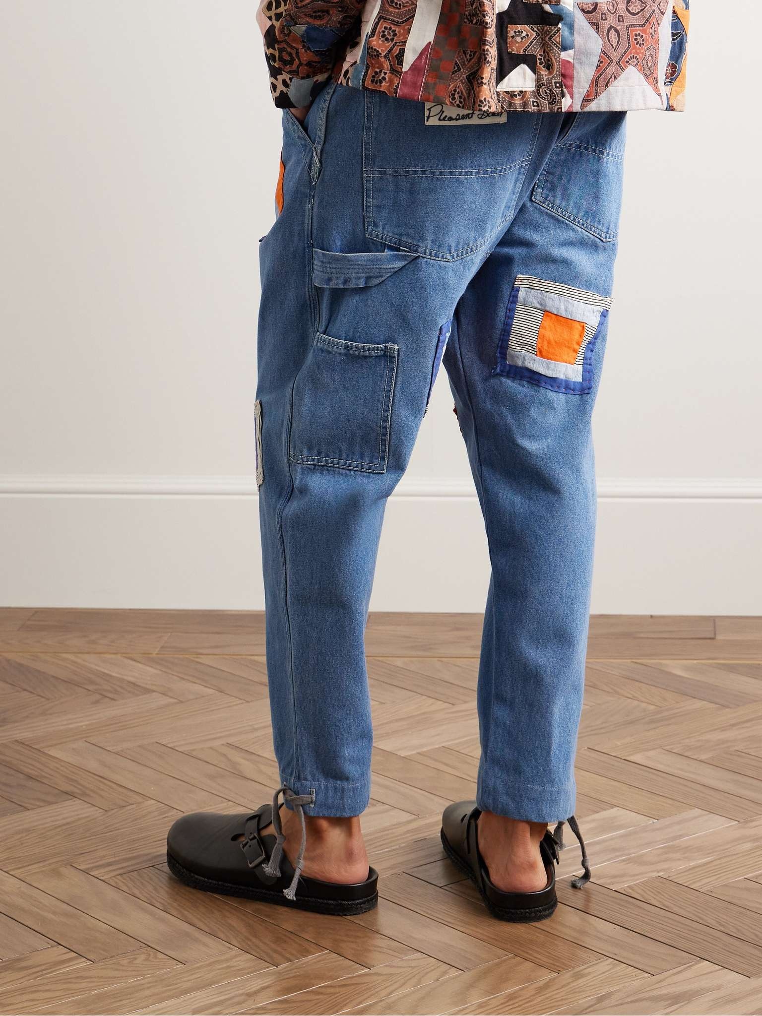 Gees B Tapered Appliquéd Jeans - 4