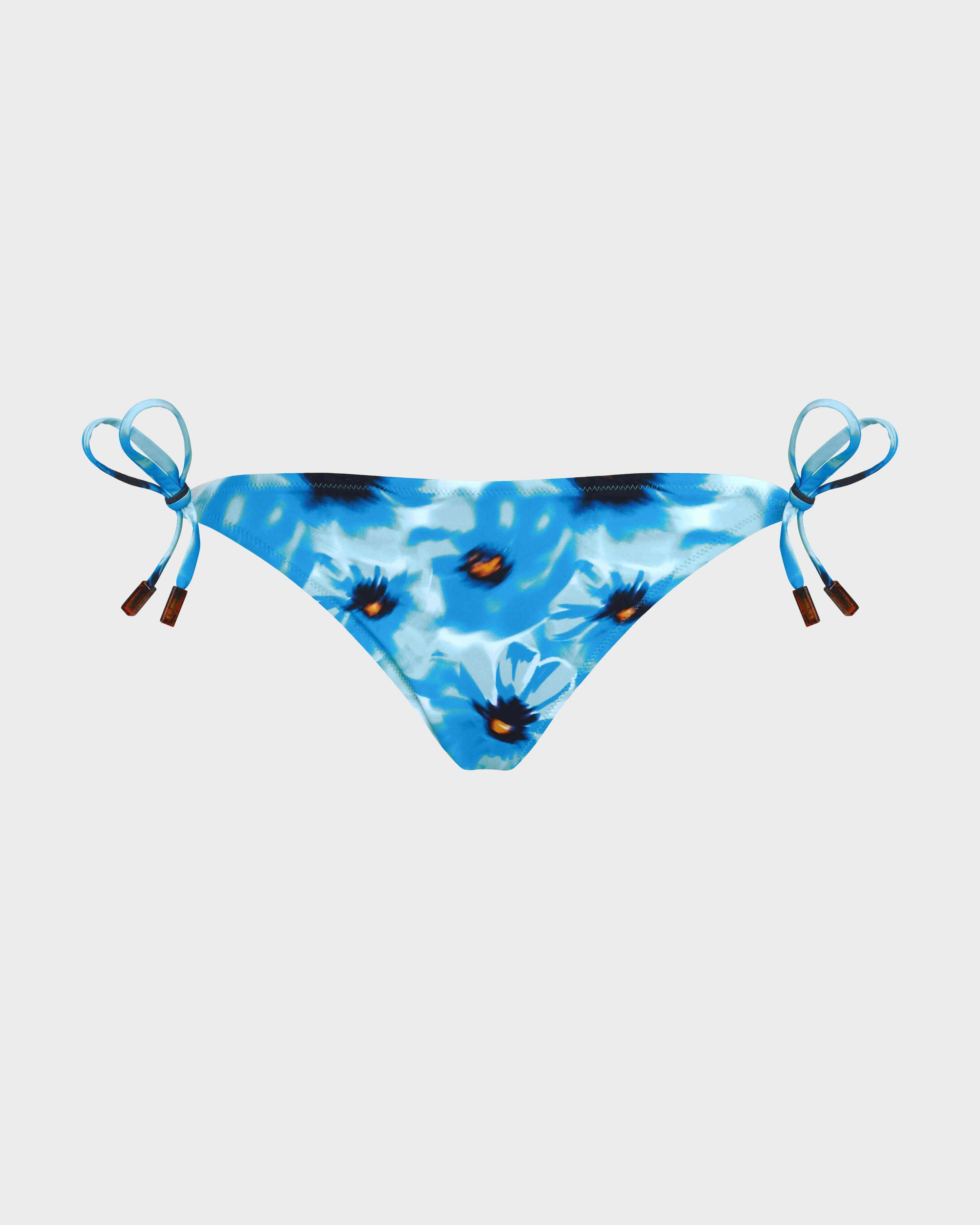 WOMEN SIDE TIE BIKINI BOTTOM POPPIES - 1