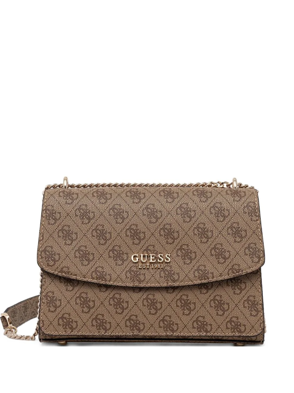 monogram-pattern chain satchel bag - 1