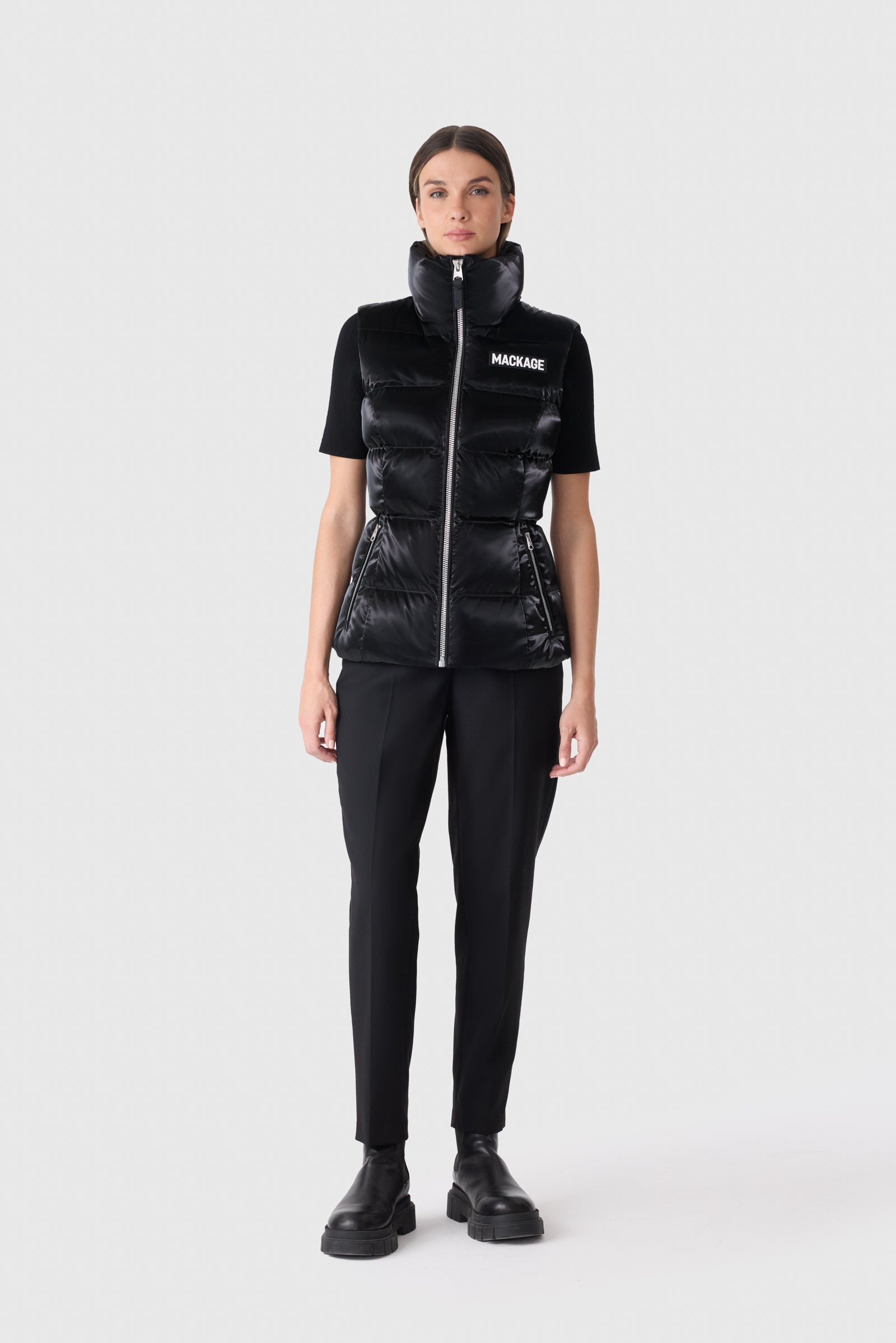 CHAYA-GLO High-Gloss Shell Down Vest - 2
