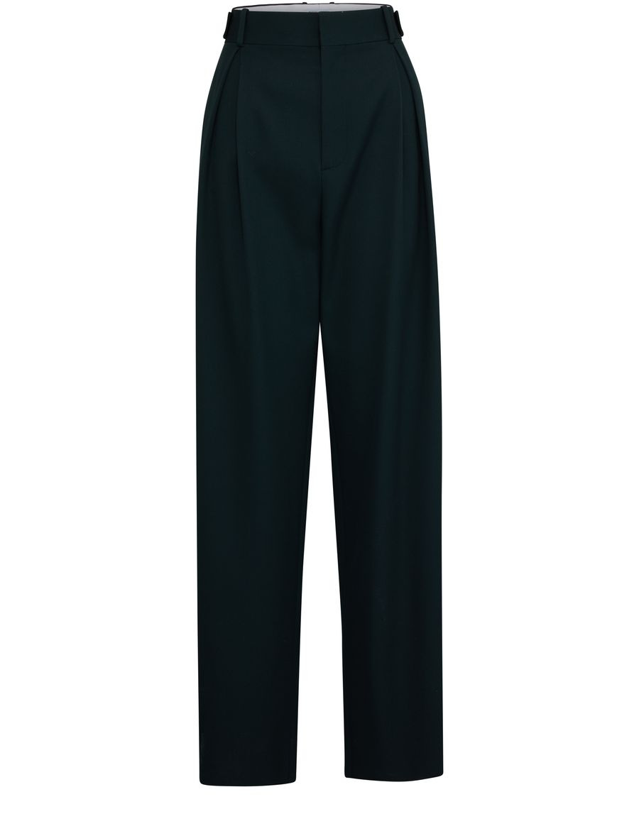 Straight-leg wool pants - 1
