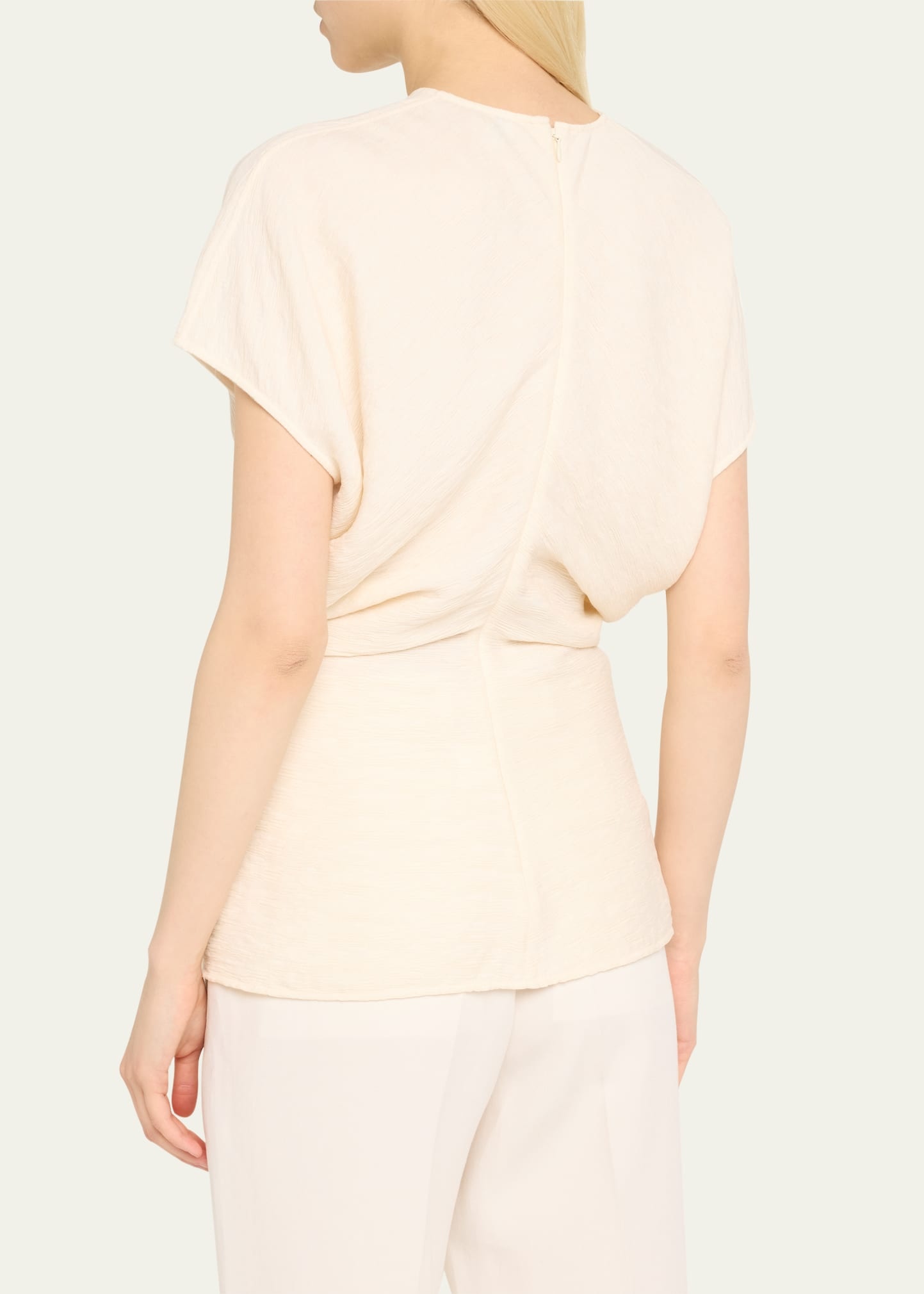 Slouch Waist Short-Sleeve Top - 3