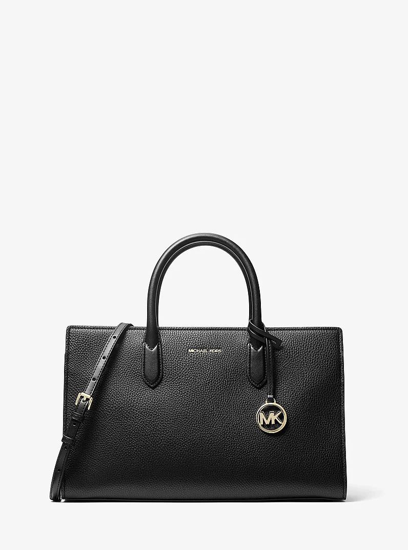 Scarlett Medium Textured Satchel - 1