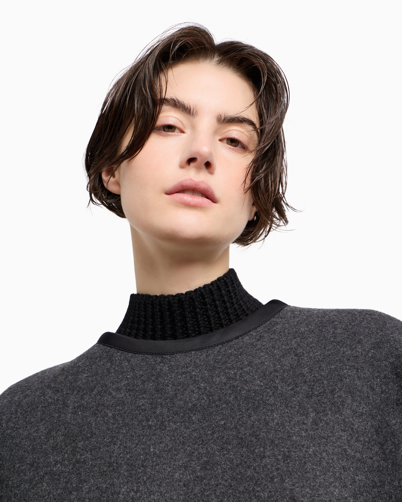 POLYGON CAPSULE COLLECTION WOOL CLOTH CAPE - 5