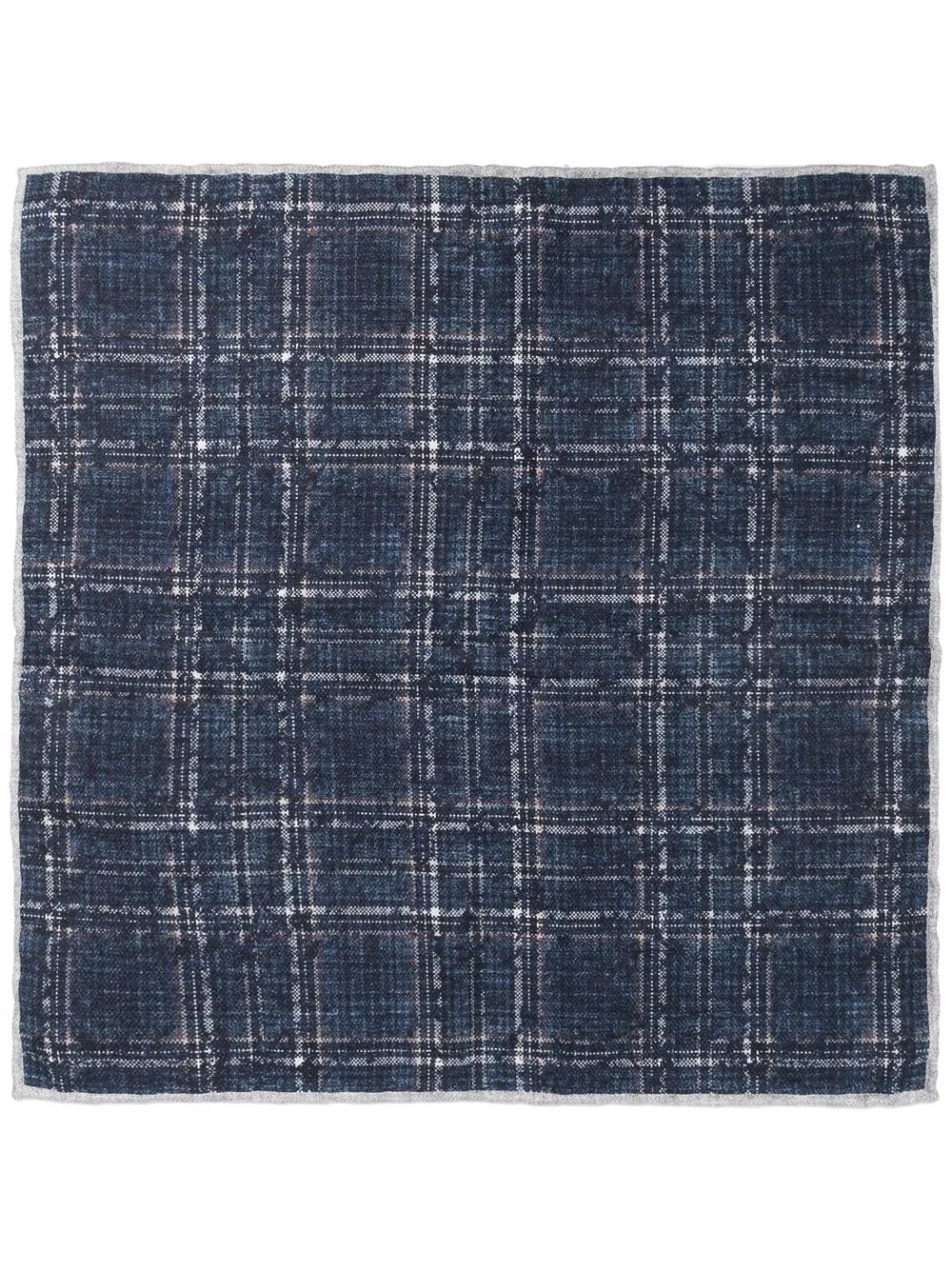 checked silk pocket square - 3