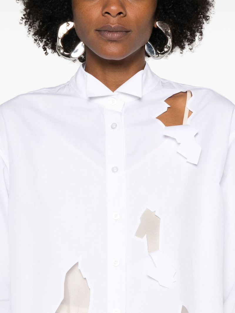 cut out-detail shirt dress 5