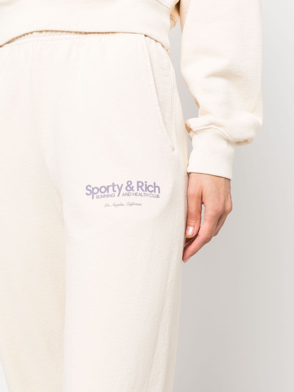 logo-print elasticated pants - 5